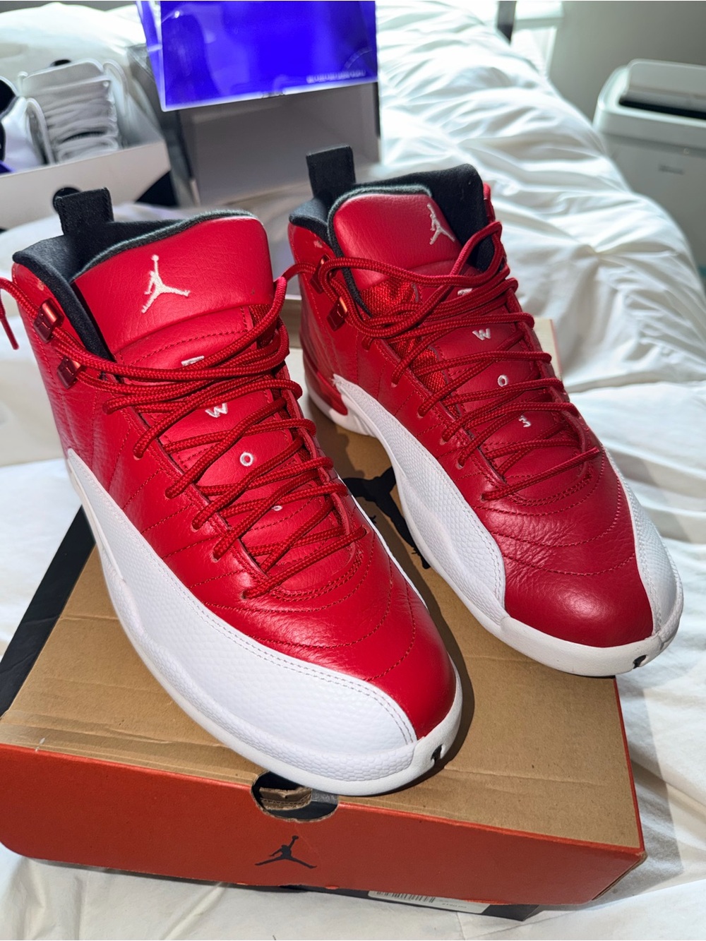 Air Jordan 12 Retro Gym Red White Men’s 8.5 Women’s 10 OG Box - Picture 1 of 11